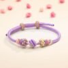 💜Purple Dimples Knot Bracelet