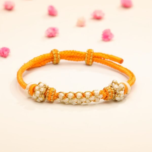 🧡Orange Peach Blossom Knot Bracelet