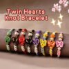 Twin Hearts Knot Bracelet — Handmade Feng Shui Love & Luck Charm Bracelet 💞