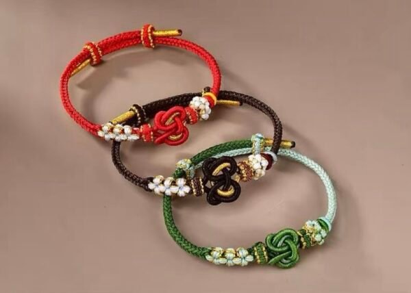 Twin Hearts Knot Bracelet — Handmade Feng Shui Love & Luck Charm Bracelet 💞