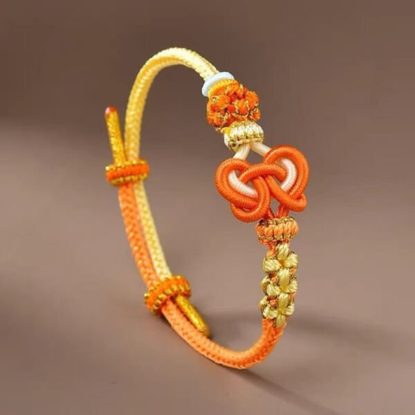 Twin Hearts Knot Bracelet — Handmade Feng Shui Love & Luck Charm Bracelet 💞