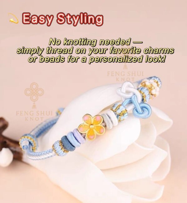 Wisdom Knot Bracelet — Handmade Feng Shui Charm for Luck, Success & Balance ✨