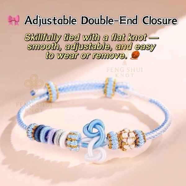 Wisdom Knot Bracelet — Handmade Feng Shui Charm for Luck, Success & Balance ✨