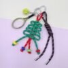 圣诞节包挂miu系4 ✨Christmas Lucky Knot Keychain – Handmade Paracord Bag Charm🎄