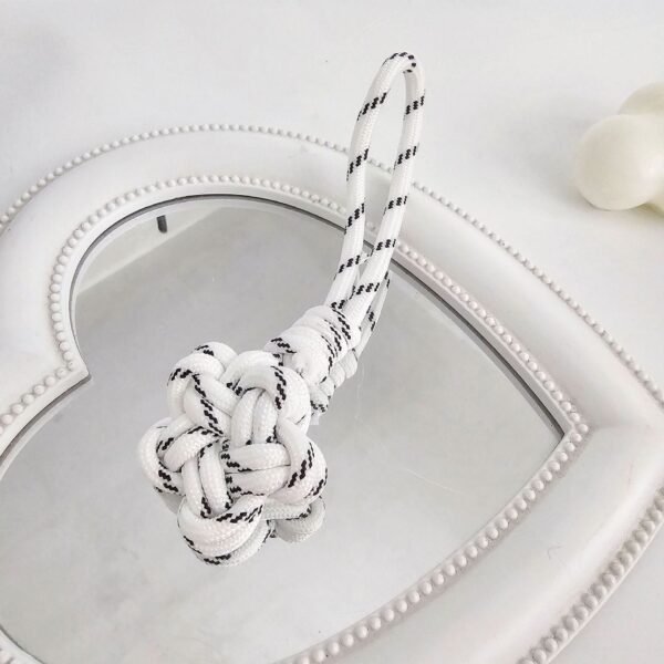 Lucky Star Knot Keychain | Handwoven Charm for Bags & Keys