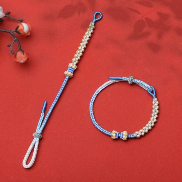 Lily of the Valley Knot Bracelet | Adjustable Handmade Feng Shui Bracelet