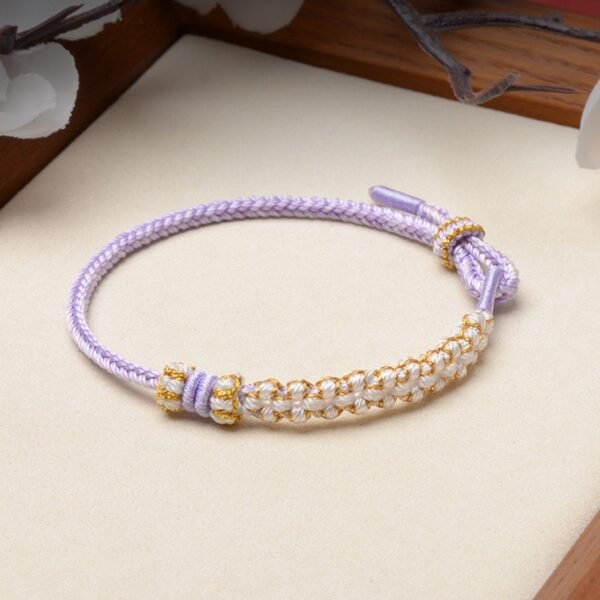 Lily of the Valley Knot Bracelet | Adjustable Handmade Feng Shui Bracelet