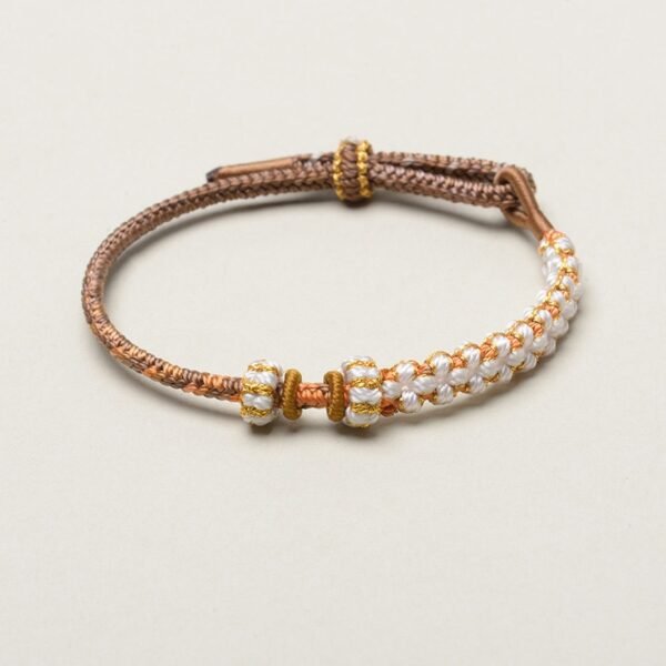 Lily of the Valley Knot Bracelet | Adjustable Handmade Feng Shui Bracelet