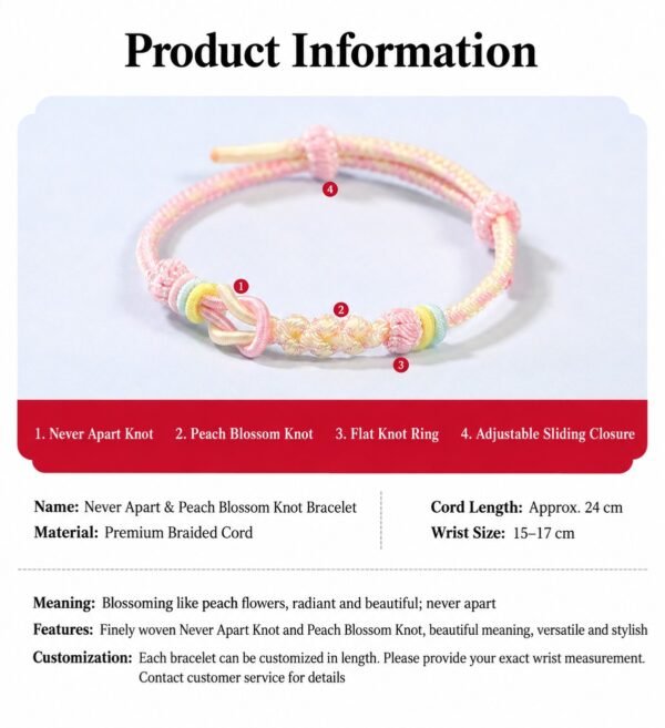 Never Apart Knot Bracelet 7 Never Apart Knot Bracelet – Couple Bracelet